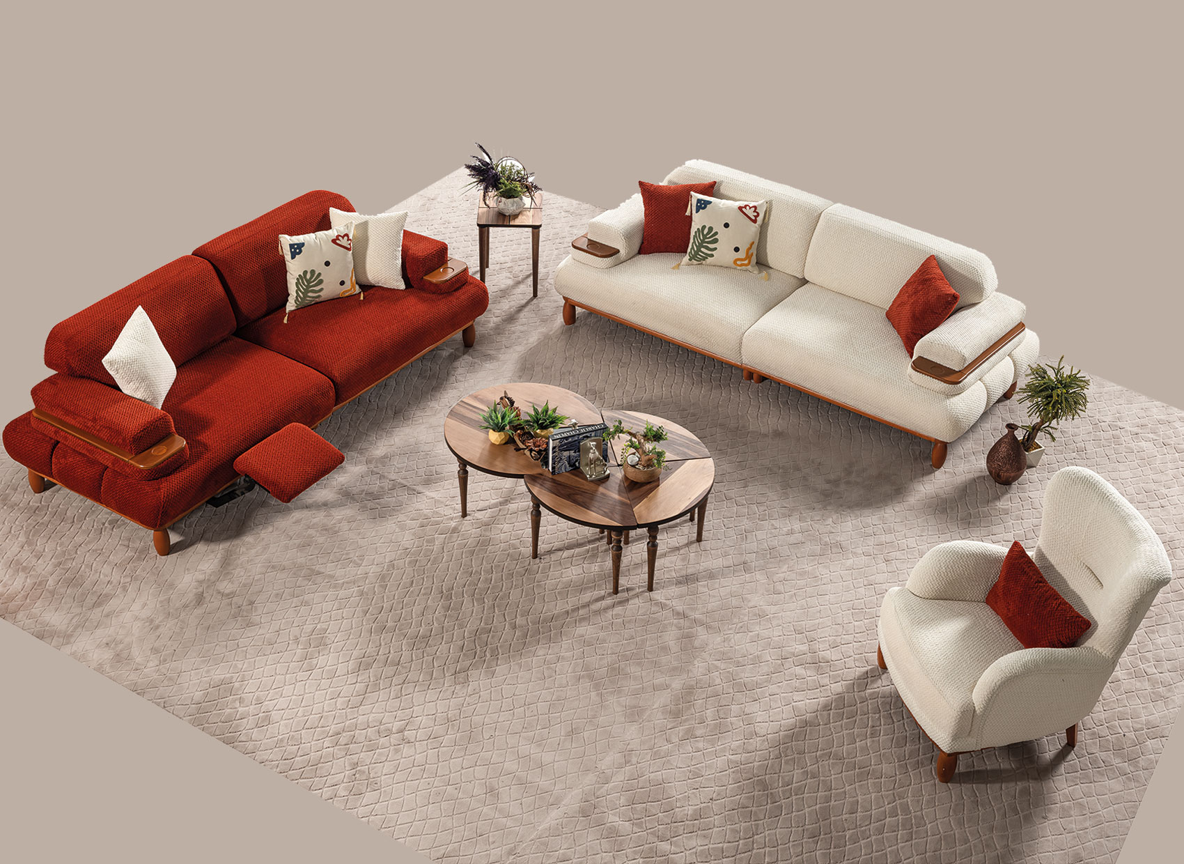 Santa 2 Sofa Set